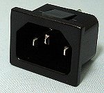 エコー電子　3極ACインレット　AC-P12CF36 T=1.0