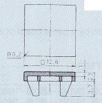 フジソク　TM-1　12.6角　※現在「白」欠品中です。