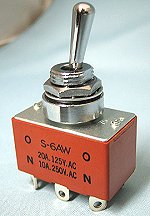 日本開閉器工業　パネルシール型(防水)　S-6AW