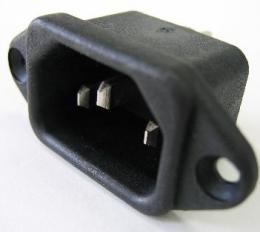 エコー電子　3極ACインレット　AC-P16CS41 (サラネジ)