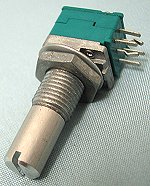 アルプス電気　9mm角金属軸2連ボリュームBカーブ　RK0971210※現在「50K」欠品中です。