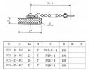 三和コネクタ研究所　BTS規格コネクタ用メタルキャップ　BTS-16-RC(レセプタクル)