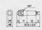 三成電器製作所　LEDブラケット(抵抗入り)　CTL-713
