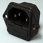 エコー電子　3極ACインレット　AC-PF-01-HF　※現在欠品中です。