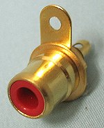 RCAマウントジャック　金メッキ　※生産完了、在庫限り、完売品有り